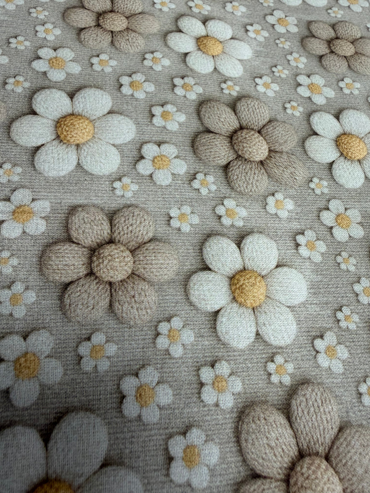 Tessuto Cotone con stampa 3D